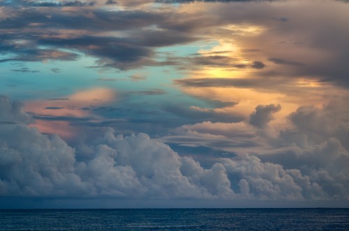 Sunrise Clouds at Sea